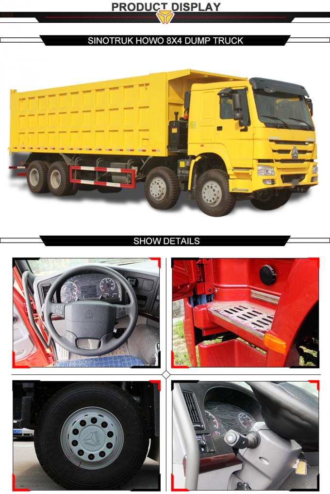 燃料の帽子の錠の腹部の持ち上がるSinotruk 8x4の頑丈なダンプ トラック300L
