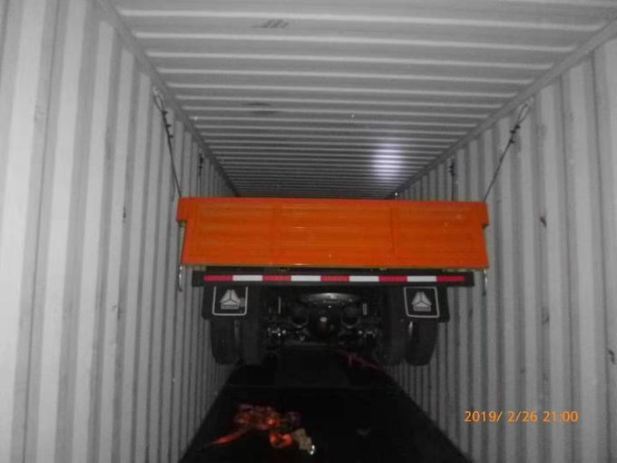 3つの車軸12 weheelsの容器頑丈なヴァン50トンのSemi Trailer 7
