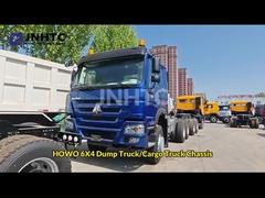 NEW HOWO 6X4 ティッパートラック シャーシ 400HP 10 輪 ブルー ダンプトラック シャーシ
