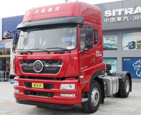 8-20トンのための赤い色のSINOTRUKシュタイアー4X2のトレーラー トラックのダンプ トラック