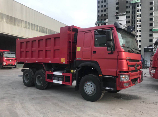 赤いHowo 7つのSinotruk Howo 6x4のダンプ トラック10の車輪20M3 40T