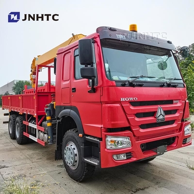 HOWO トラートアームクレーントラック 6X4 10ホイール 340hp 10トンのクレーン付き貨物トラック