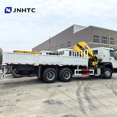 Sinotruk HOWO 6x4 400HP貨物トラック 10トンのブームクレーントラック 中国工場