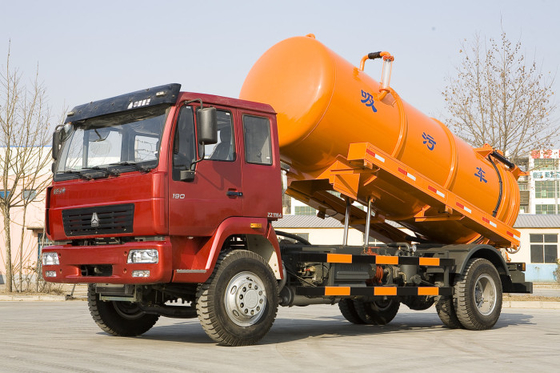下水汚泥を集めるSinotruk Howo7 16CBMの真空ポンプの浄化槽のクリーニングのトラック
