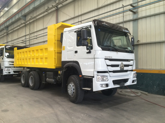 15M3 30T Sinotruk Howo7の336hp Hw76の小屋10が付いている頑丈なダンプ トラック6x4は動きます