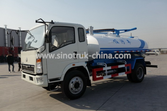 HOWOは10トン下水道の真空のトラック6の車輪を116hpモデルSHMC5107GXWに荷を積むつけます