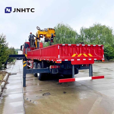 中国 ホウ 6x4 380hp 積荷トラック 14/ 16 トン 望遠鏡式ブームマウントクレーン 良い価格