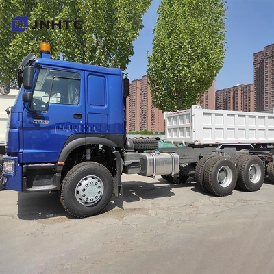 NEW HOWO 6X4 ティッパートラック シャーシ 400HP 10 輪 ブルー ダンプトラック シャーシ