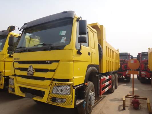 40-50トンのための黄色い371hp 20M3 RHD Sinotruk Howo 6x4のダンプ トラックは荷を積みます
