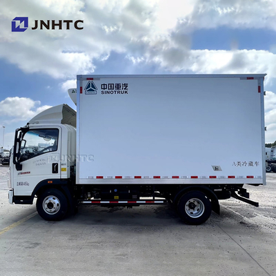 新しいHOWO 冷蔵庫 トラック 3t 4t 5t 4x2 軽食 トラック 冷蔵庫 トラック 工場 最新