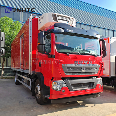 HOWO TX 7.8m 20トンの冷蔵トラック バン アイスクリーム/シーフード 冷凍機 車両 重用冷蔵庫 車 販売