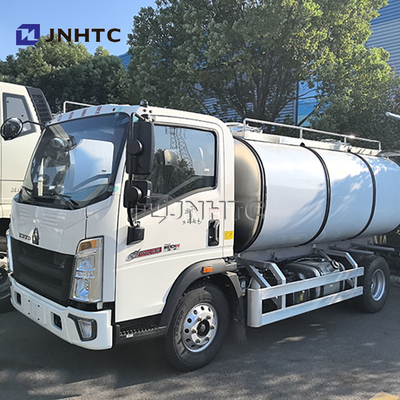 HOWO 8cbm 燃料タンカー トラック 軽量 オイルタンク トラック 移動式補給 トラック アルミ燃料タンク 販売