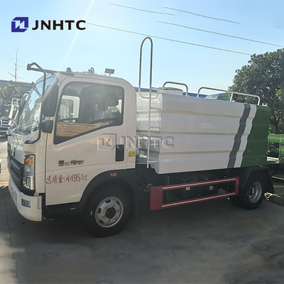 HOWO ミニ 3000L 水用トラック 霧砲付き 多機能の採掘用粉塵除去トラック