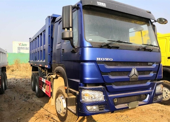Sinotruk 6x4 371の馬力の重いダンプ トラック長い生命25トンの青い色の