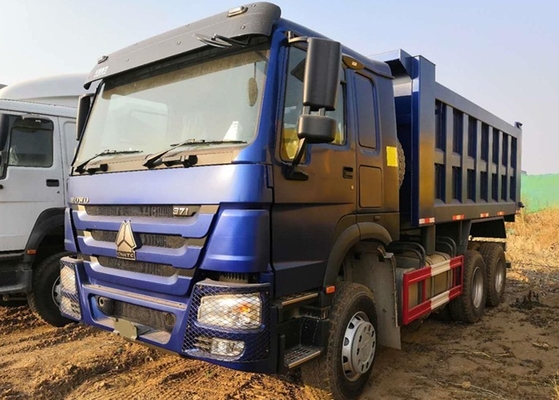 Sinotruk 6x4 371の馬力の重いダンプ トラック長い生命25トンの青い色の