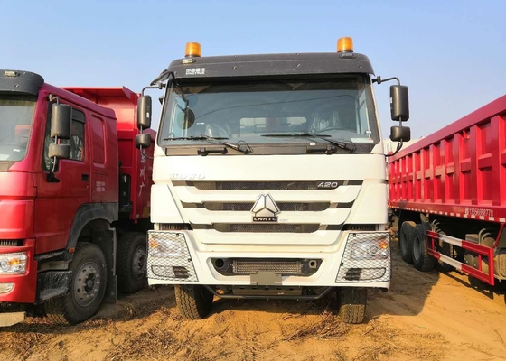 8x4 30立方貨物白い色のためのトンの頑丈なダンプ トラックのHowo運転された40 12の車輪