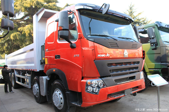 長命ZZ3317N3867N1 SINOTRUCK HOWO A7のダンプ トラック8x4 D10.38 380hpエンジン