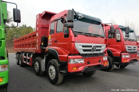 55トンのための赤い色HF12のフロント・アクスルのSINOTRUK SWZ 8x4の砂のダンプカー トラック スペシャル