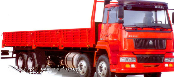 ZZ1316M4669V SINOTRUKシュタイアーの頑丈な貨物トラック8X4の緑の赤くおよび青色