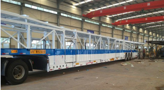 15m 18m車の輸送の頑丈な半トレーラー8-12車の最高のペイロード