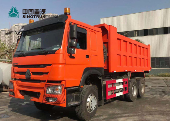 10のタイヤが付いているオレンジ6x4 371hp 20M3の頑丈なダンプ トラック