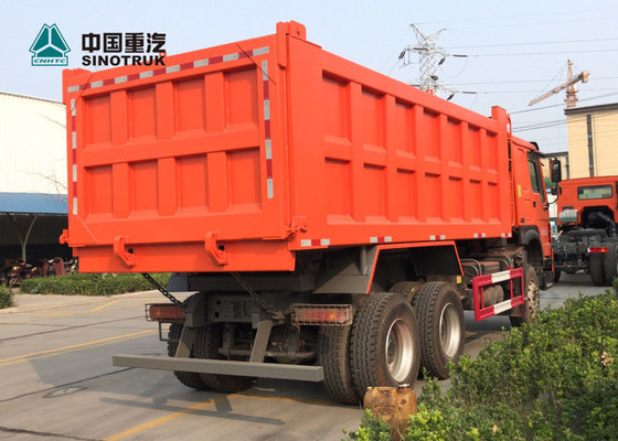 10のタイヤが付いているオレンジ6x4 371hp 20M3の頑丈なダンプ トラック