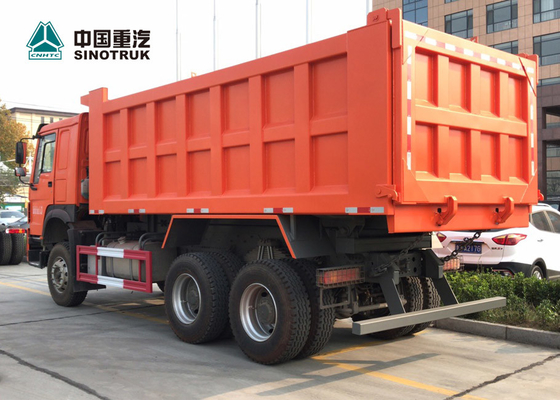 20CBM 13R22.5のオレンジのガーナのためのチューブレス タイヤのSinotruk Howo 6x4のダンプ トラック