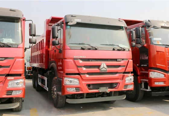 Sinotruk 6x4 10の車輪のボディ プラットホームの転覆の頑丈なダンプ トラック