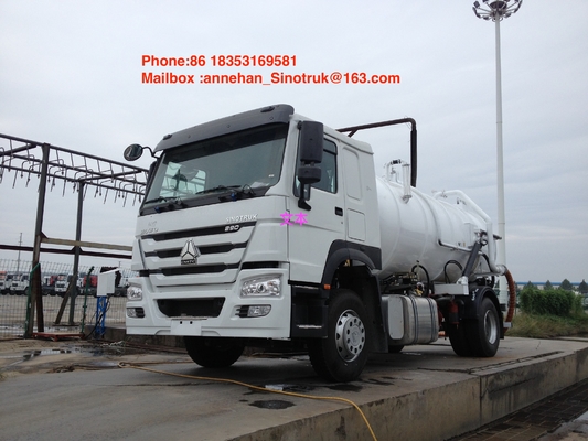 SINOTRUK HOWOの下水の吸引のトラック10000L-15000L 4X2 6は廃液のトラックを動かします