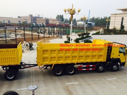 2Jost足を搭載する3axles 50-60Tの積載量12wheelsのダンプのトレーラー