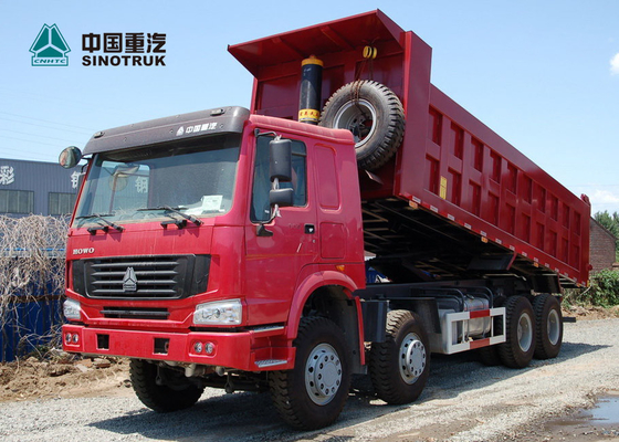 標準的なSINOTRUK HOWO鉱山のダンプ トラック371hp 8x4 26CBM HYVA持ち上がるシリンダー