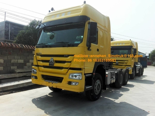 Hw79小屋のSinotruk Howo7のトラクターのトラック3の眠る人6x4 371hpの右ドライブ