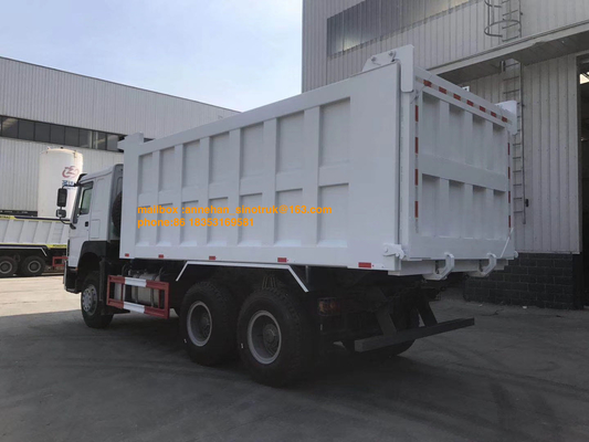 Euro4 Sino Howoのダンプ トラック381hp 20M3前部持ち上がる6x4 10は低雑音を動かします