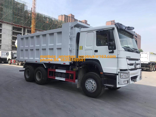 Euro4 Sino Howoのダンプ トラック381hp 20M3前部持ち上がる6x4 10は低雑音を動かします