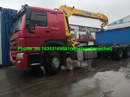 Sinotruk Xcmg 10T Strightの腕のトラックは7000MMの貨物箱Euro2 LHDが付いているクレーンを取付けました