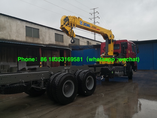 Sinotruk Xcmg 10T Strightの腕のトラックは7000MMの貨物箱Euro2 LHDが付いているクレーンを取付けました