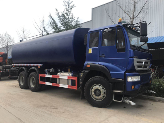 手動15000l 6x4のスプリンクラー水タンカーの貨物自動車