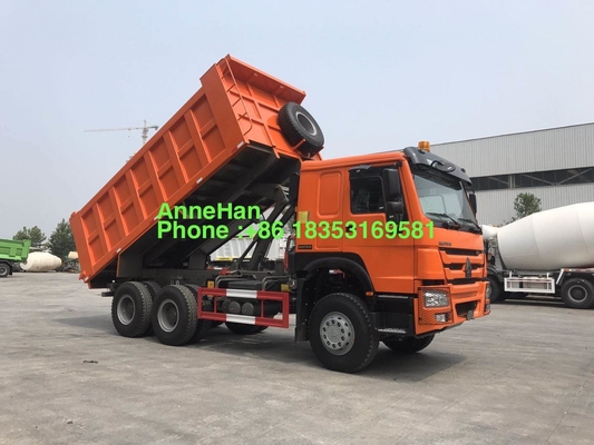 10のタイヤが付いているオレンジ6x4 371hp 20M3の頑丈なダンプ トラック