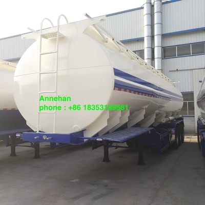 Q235 50000L 3の車軸は2本の管が付いているオイル タンクのトレーラーを