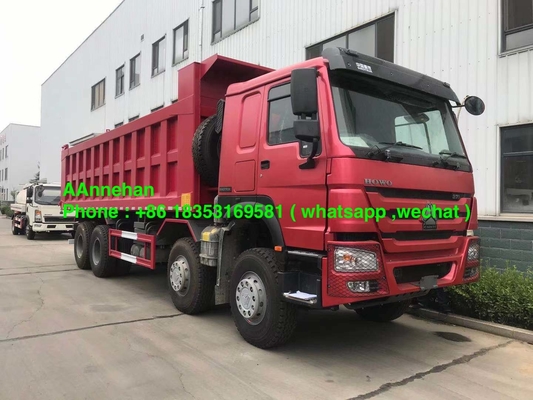 赤いHowo 7つのSinotruk Howo 6x4のダンプ トラック10の車輪20M3 40T