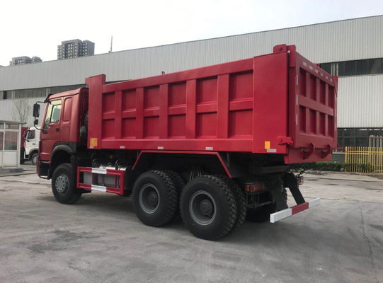 赤いHowo 7つのSinotruk Howo 6x4のダンプ トラック10の車輪20M3 40T