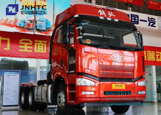 Faw J6Pのユーロ2の二重燃料庫が付いている350hp 10車輪6x4のトラクターのトラック