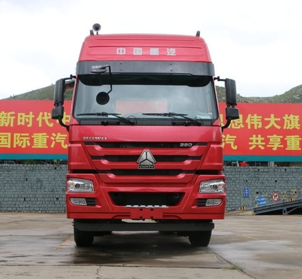 赤い半Sinotruk Howo 6x4の索引車のトラック10の荷車引きのトラクターのトラック