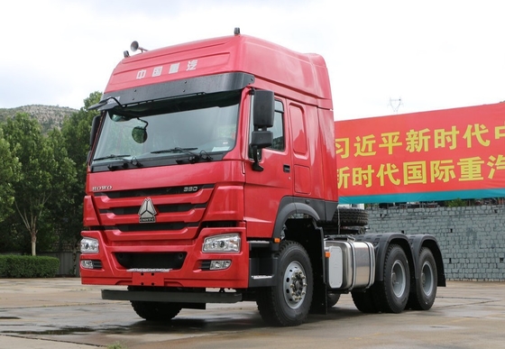 赤い半Sinotruk Howo 6x4の索引車のトラック10の荷車引きのトラクターのトラック