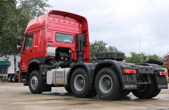 赤い半Sinotruk Howo 6x4の索引車のトラック10の荷車引きのトラクターのトラック