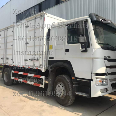 Sinotruk HOWOの軽量4x2重い貨物トラック290HP箱Truck LorryヴァンGoods