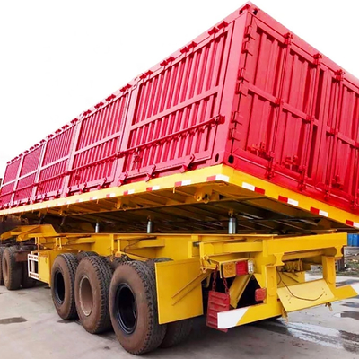 側面の持ち上がる頑丈な半TrailerヴァンCargo Boxのトレーラー3の車軸