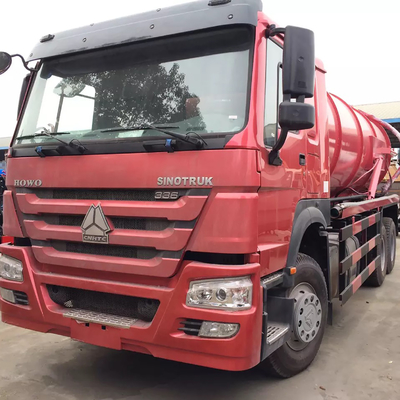 HOWO 336ps 16cbmの下水の吸引のトラックのディーゼルEuro2 10車輪6x4