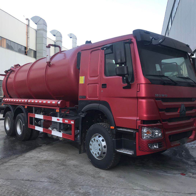 HOWO 336ps 16cbmの下水の吸引のトラックのディーゼルEuro2 10車輪6x4