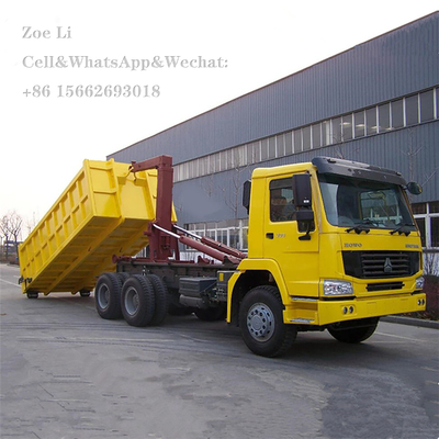 不用な屑屑のためのSINOTRUK HOWO 6x4の利き腕ロールごみ収集車